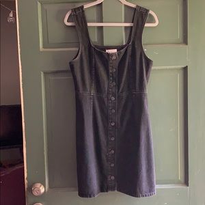 Black Denim Mini Dress
